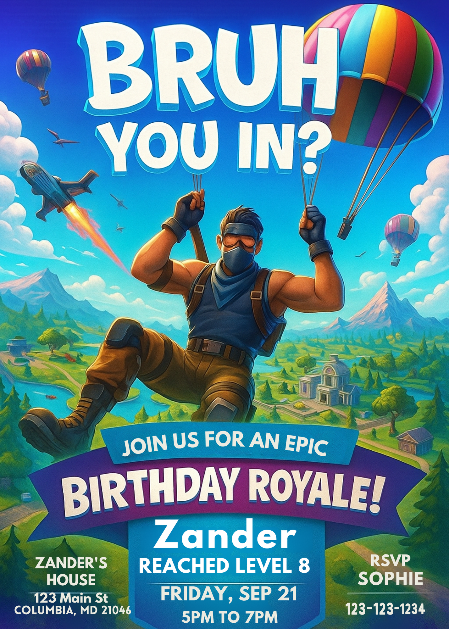 Fortnite party invite
